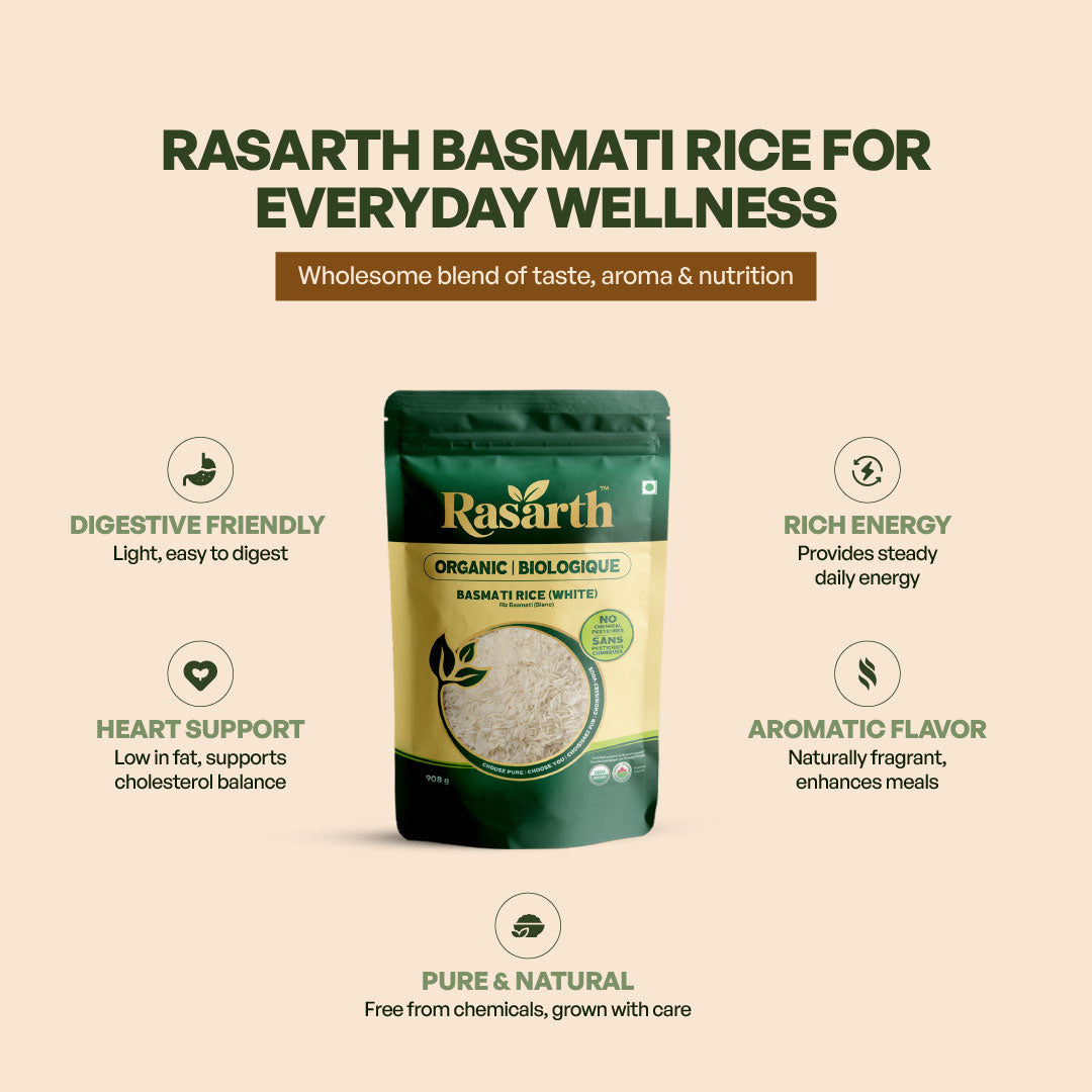 Rasarth Organic Basmati Rice (White)
