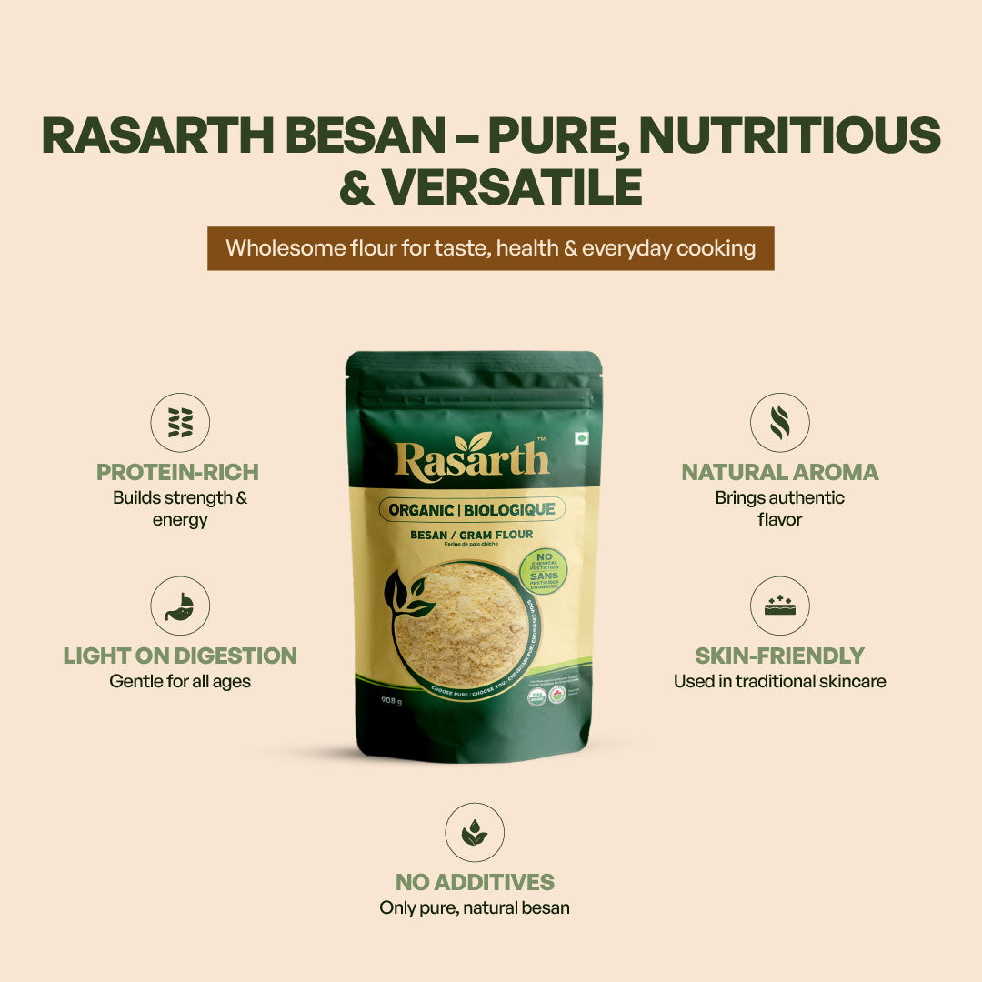 Rasarth Organic Besan Atta