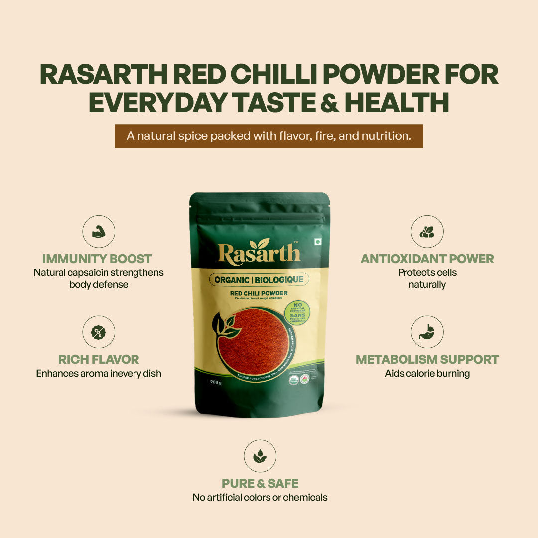 Rasarth Organic Red Chilli Powder