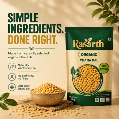 Rasarth Organic Chana Dal (Can)