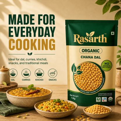 Rasarth Organic Chana Dal (Can)