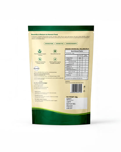 Organic Moong Dal Yellow Split