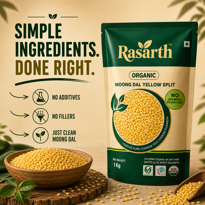 Organic Moong Dal Yellow Split