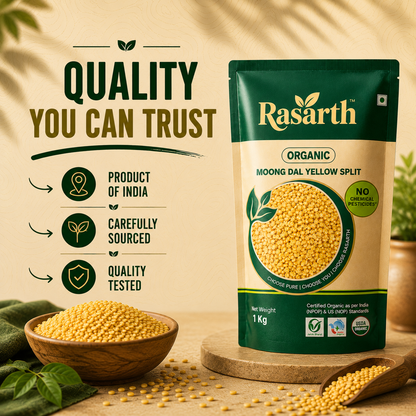 Organic Moong Dal Yellow Split
