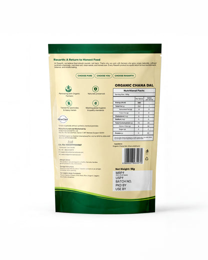 Rasarth Organic Chana Dal (Can)