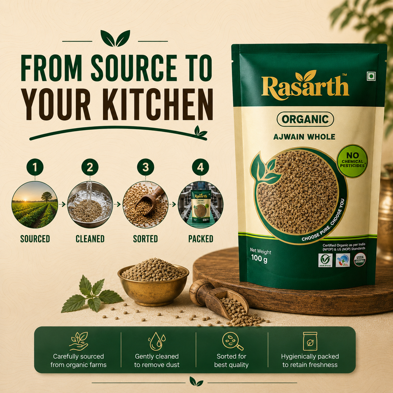 Organic Ajwain Whole