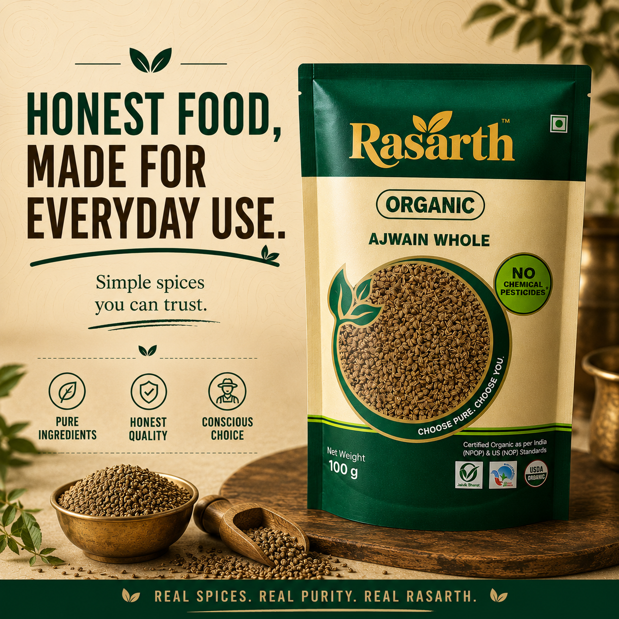 Organic Ajwain Whole