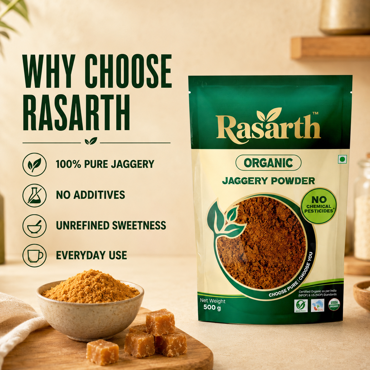 Organic Jaggery Powder