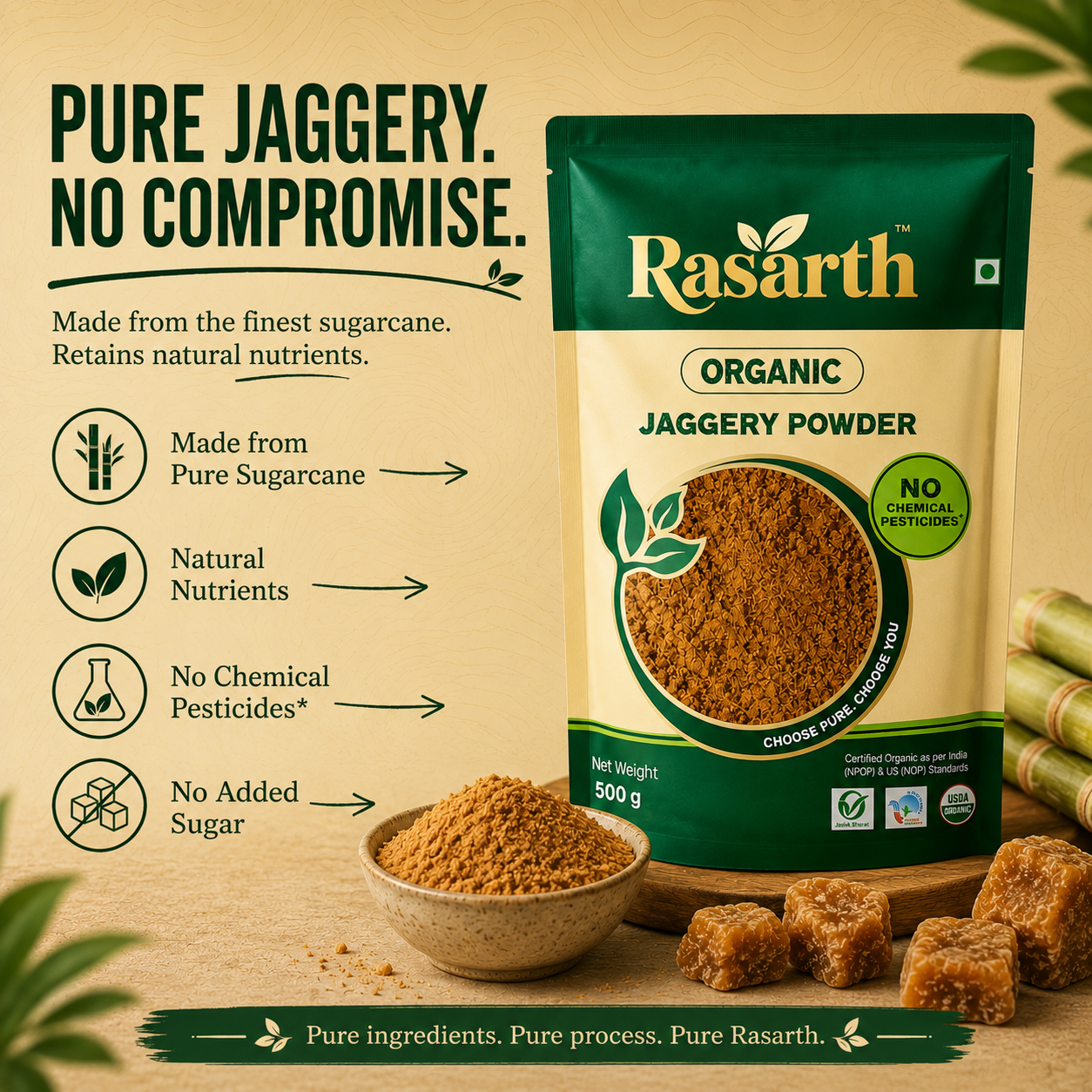 Organic Jaggery Powder