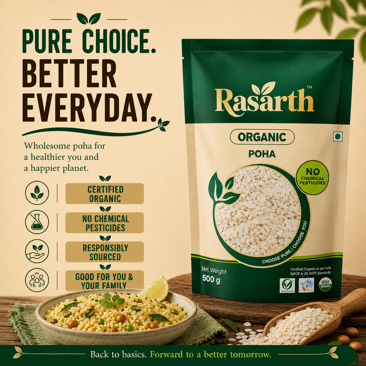 Organic Poha/ Flattened Rice