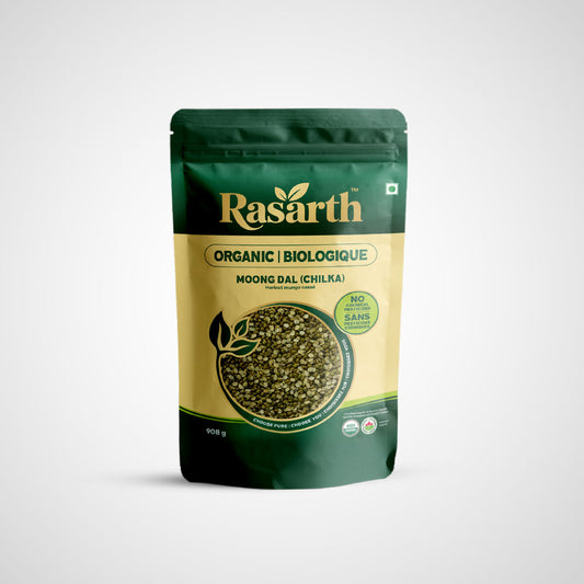 Rasarth Organic Moong Dal (Chilka) Split
