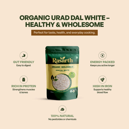 Rasarth Organic Urad Daal (White)