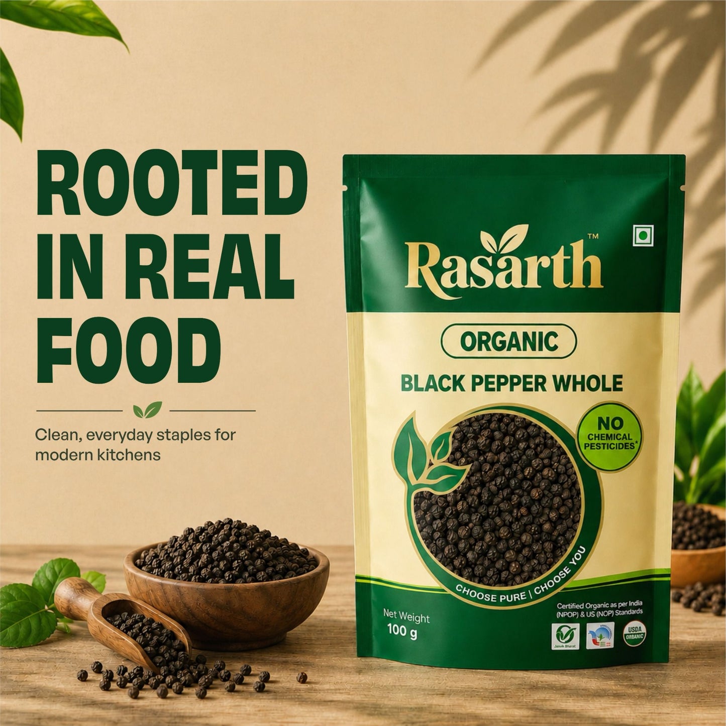 Organic Black Pepper (Whole)