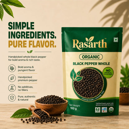 Organic Black Pepper (Whole)