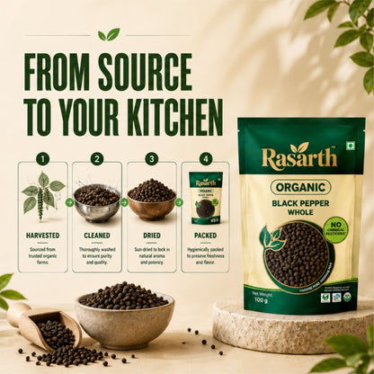 Organic Black Pepper (Whole)
